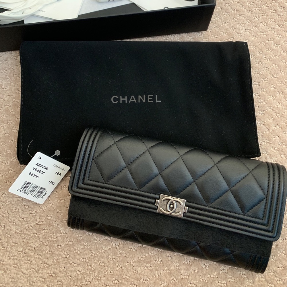 Chanel leboy long wallet